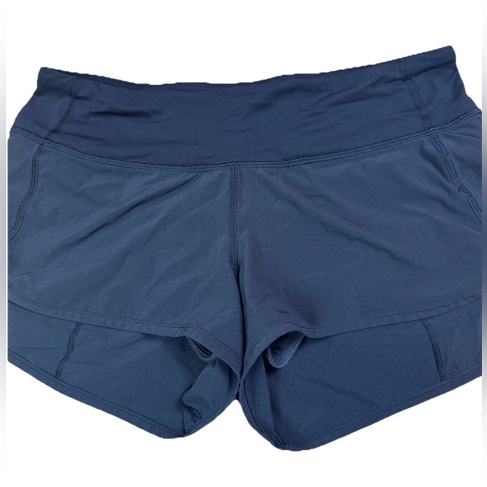 Lululemon Speed Up Shorts Women’s Sz 4 Black Lycra Lined Running Athletic Gym